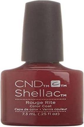 Actual product image CND Shellac - Color Coat Rouge Rite (Rite Rouge, UV gel varnish)