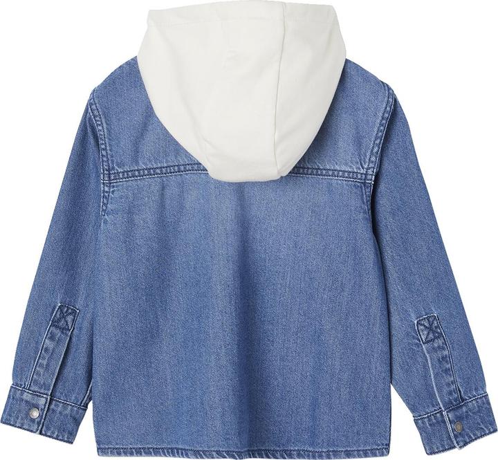 Immagine prodotto Vertbaudet Camicia da ragazzo in denim con cappuccio e toppe (92)