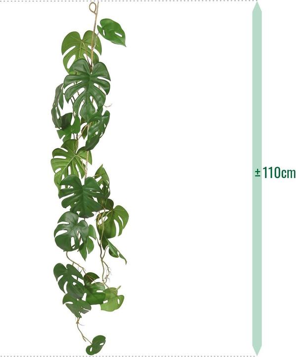 Produktbild Botanic-Haus Kunstpflanze Monstera 110 cm, Produkttyp: Schnittblumen (110 cm)