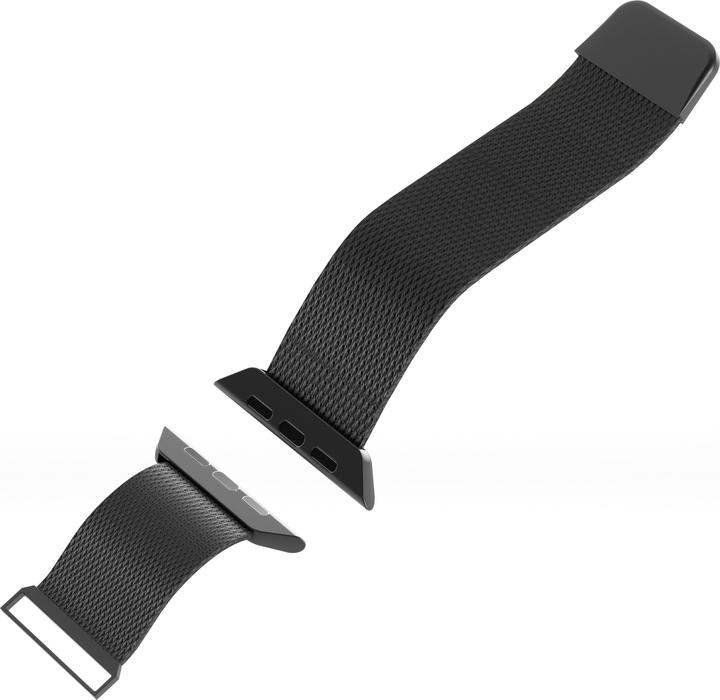 Image du produit Puro Milanese Magnetic Band - Pasek ze stali nierdzewnej do Apple Watch 42/44/45/49 mm (czarny) (42 mm, 44 mm, 45 mm, 49 mm, Acier inoxydable)