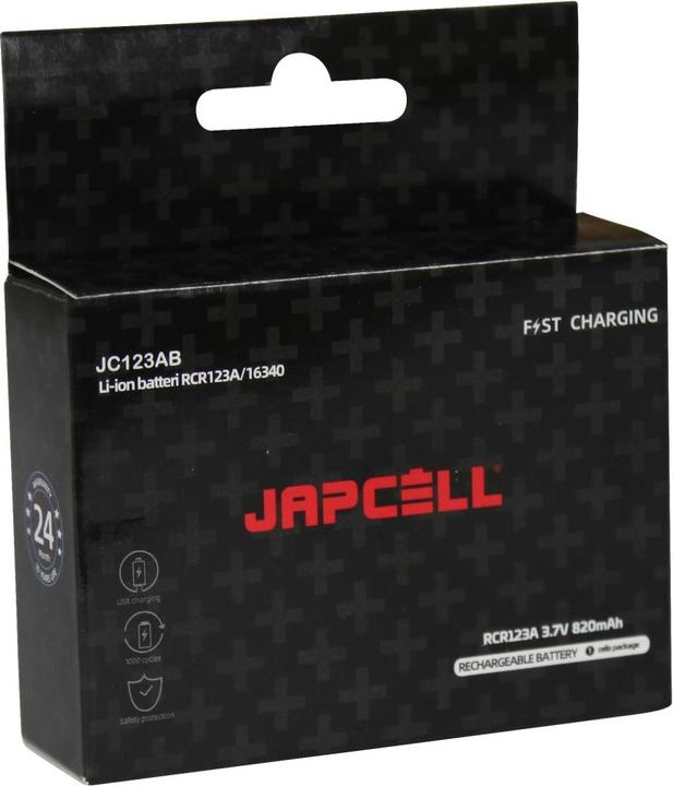 Produktbild Japcell JC123R (1 Stk., CR123A, 820 mAh)