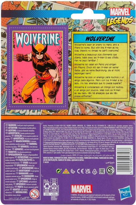 Image du produit Hasbro Marvel - Legends Retro - Wolverine (F3810)