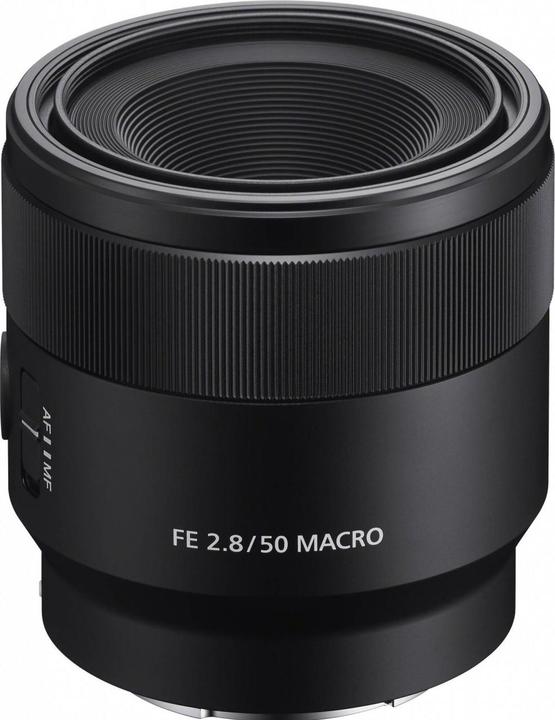 Actual product image Sony FE 50mm f/2.8 Macro (Sony E, APS-C / DX, full size)