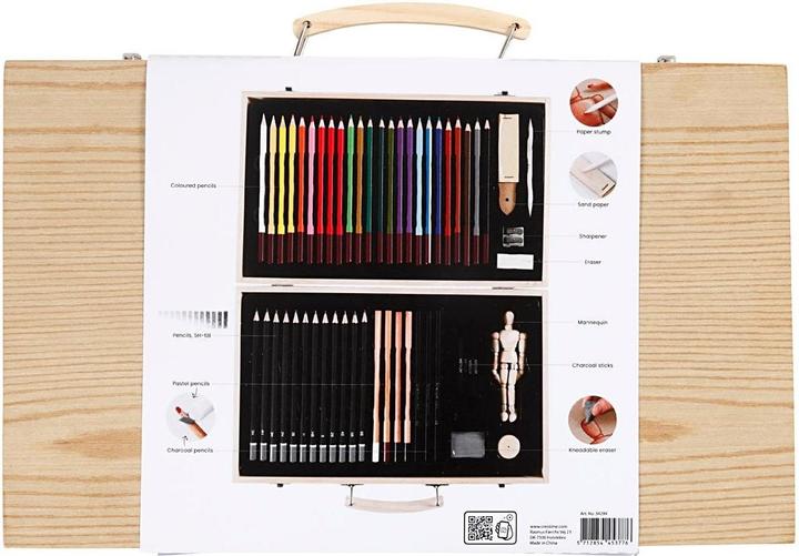 Actual product image Creativ Company Crayon box set 51 pieces (Multicoloured, 51 x)