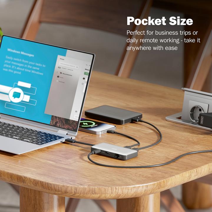Immagine prodotto Digitus Docking station da viaggio USB-C, 7 porte (USB-C, 7 Porti)