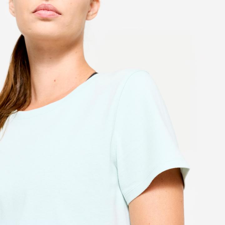 Image du produit Domyos T-shirt fitness femme, vert sauge (XL)