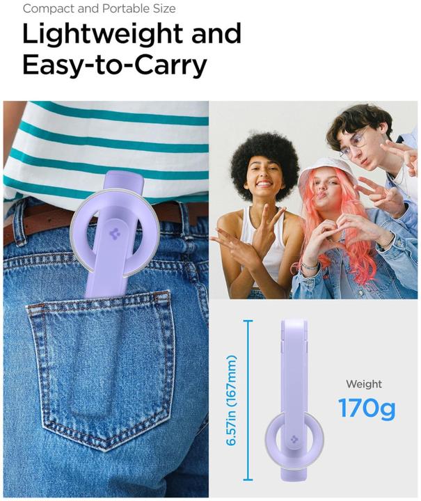 Produktbild Spigen S571W MagSafe Bluetooth Selfie Stick with Tripod - Purple