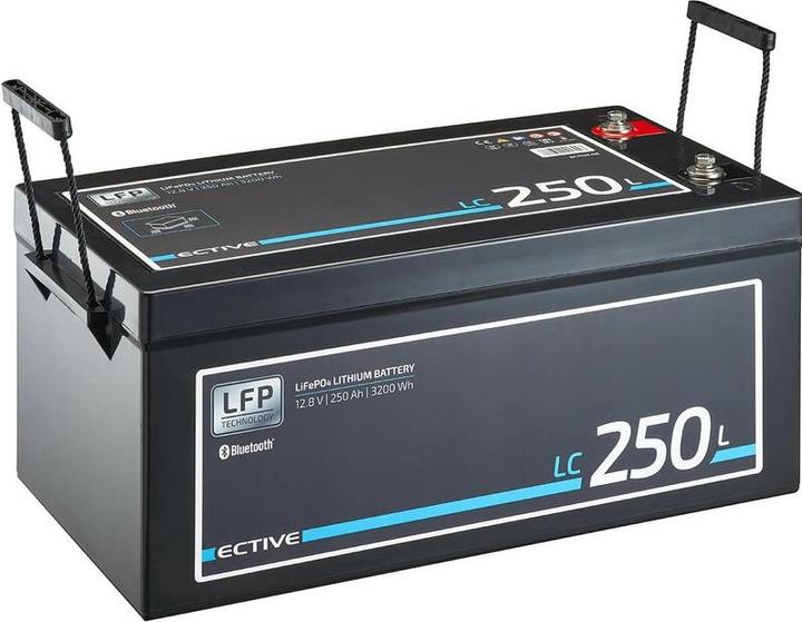 Actual product image Ective 12V 250Ah LiFePo4 Solar Battery Lithium Battery BMS Camper LFP BT Supply Battery (12 V, 250 Ah)