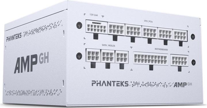 Actual product image Phanteks AMP GH 750W 80 PLUS Gold power supply, PCIe 5.1, ATX 3.1 - 750 watts, white (750 W)