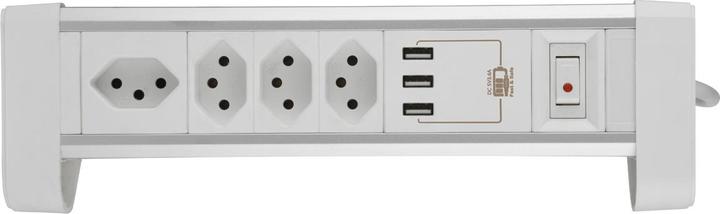 Produktbild Schönenberger Tischsteckdosenleiste (7 x, Typ 13, USB-A, 2 m)