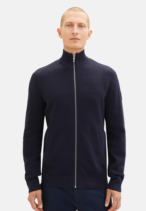 Actual product image STRUCTURE mix knit jacket knitted navy (XXL)
