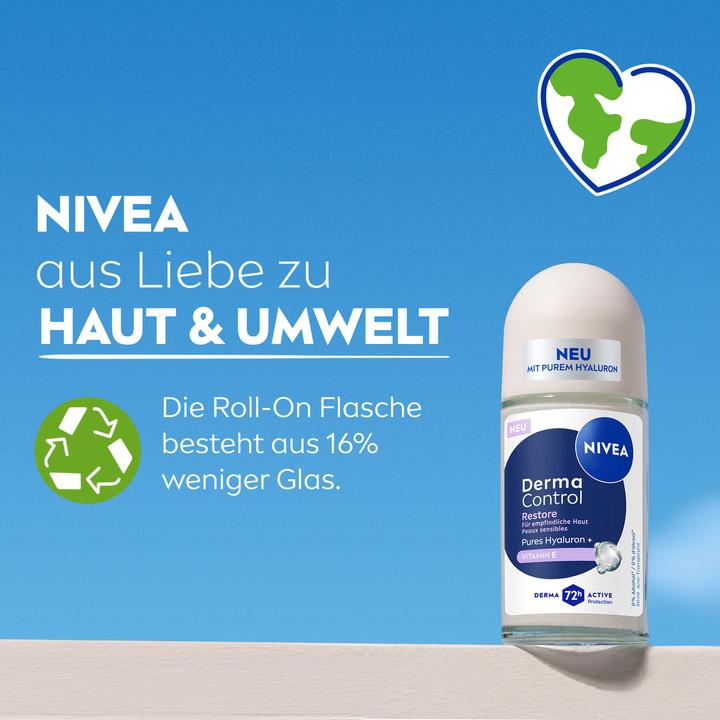 Actual product image NIVEA Deo Derma Control Restore Roll-on Female 50 ml (Roll-on, 50 ml)