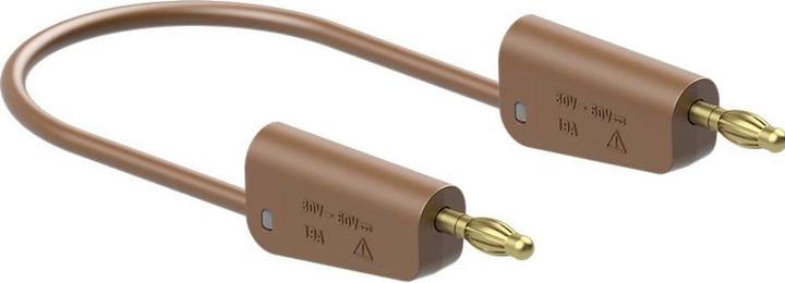 Actual product image Stäubli LK-4A-S10 Measuring cable ( - ) 100 cm Brown 1 pc.