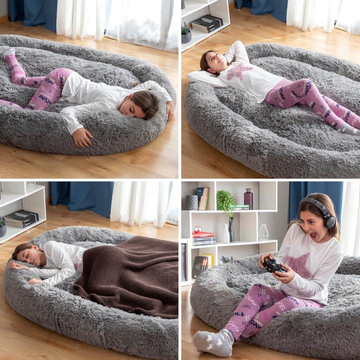 Produktbild InnovaGoods Hundebett für Menschen | Human Dog Bed XXL Grey (Hund)