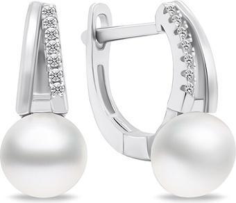 Immagine prodotto Brilio Argento - Orecchini unici in argento con perle e zirconi EA675W