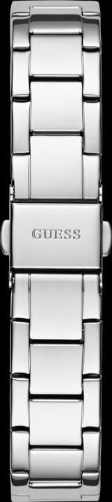 Actual product image Guess P SLV CS W/ CRYS / SUN WHT DL / P SLV BRCT Wristwatch (Watch with gemstone, 30 mm)