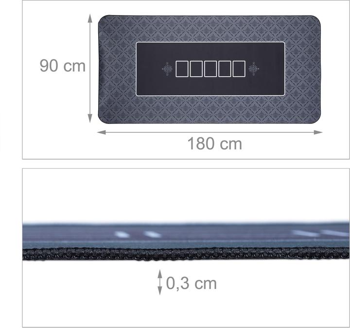 Image du produit Relaxdays Tapis de poker