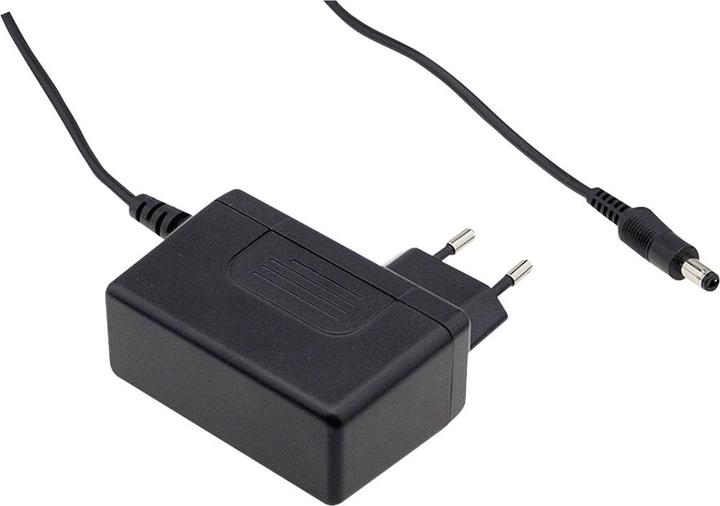 Actual product image MeanWell Power Adapter Euro Plug In 5V 25W