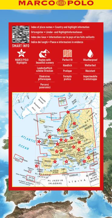 Produktbild Reisekarte Europa 1:4 Mio