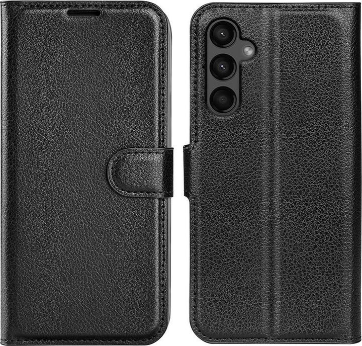 Cover-Discount Galaxy A15 - Custodia in pelle nera (Samsung Galaxy A15)