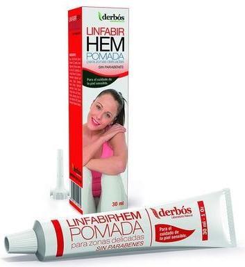 Actual product image Derbós Nutricosmetics Linfabir Pomada Hem 30ml (30 ml)