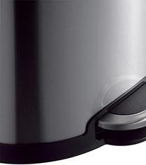 Immagine prodotto EKO Ellipse Step Bin 40 L in acciaio inox a pedale Elegante cestino per rifiuti con pedale e interno in (40 l)