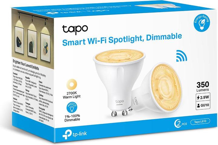 Image du produit TP-Link Tapo L610 (2-pack) (GU10, 2.90 W, 350 lm, 2 x, D)
