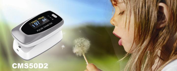 Actual product image Contec Pulse oximeter digital CMS50D2 supplied without battery