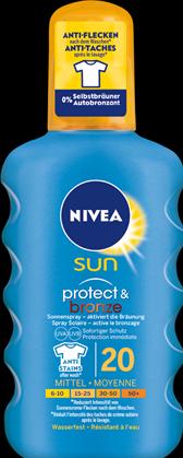 Image du produit NIVEA Protéger & Bronze (Spray solaire, SPF 20, 200 ml)