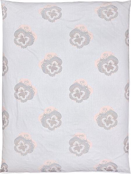 Produktbild Christian Fischbacher Jacquard Deckenbezug Pansy 140x200cm Silber/Rose (Duvetbezug, 140 x 200 cm)