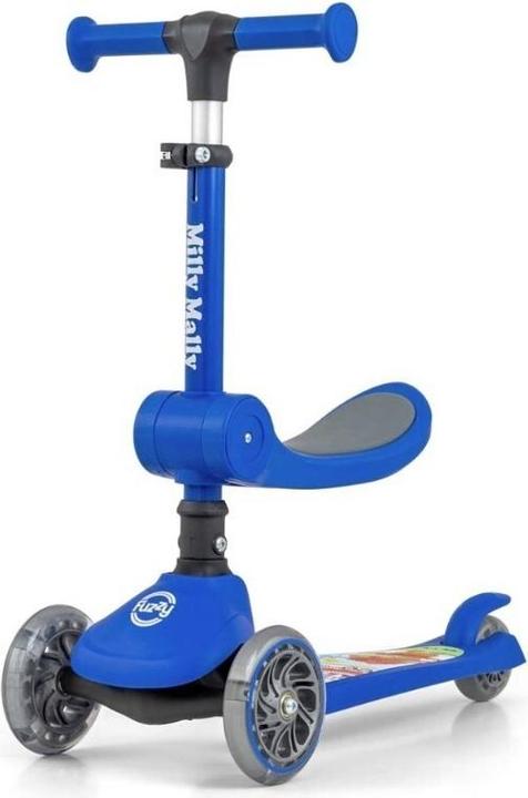 Image du produit Mally Tricycle pour enfants Trottinette Fuzzy Bleu Milly