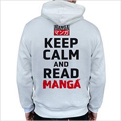 Image du produit ABYstyle KEEP CALM AND READ MANGA - Sweat Asian Art man without zip white