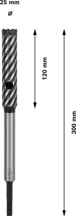 Produktbild Bosch Professional Zubehör PRO SDS plus Rebar Cutter Bohrer, 25 x 120 x 300 mm (25 mm)