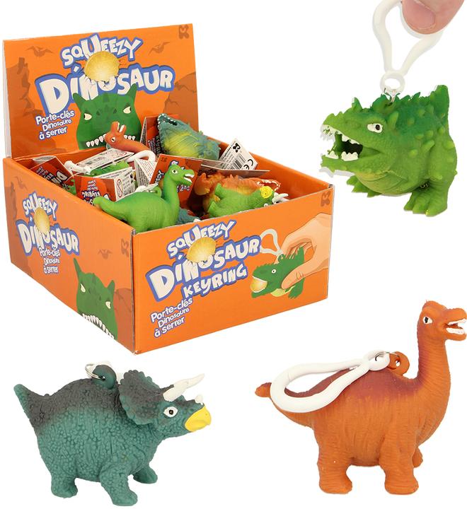 Roost Schlüsselanhänger NV378 Quetsch Dino (assortiert)