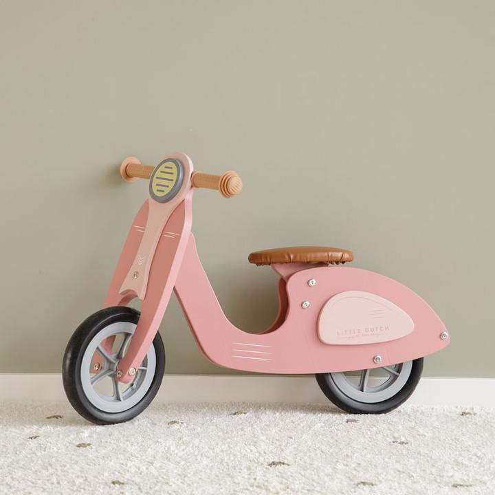 Produktbild Little Dutch Houten Loopscooter Pink
