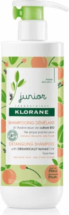 Produktbild Klorane Junior Pfirsich Entwirrendes Shampoo (500 ml) (500 ml, Flüssiges Shampoo)