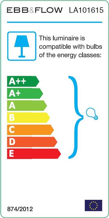 Energy Label Ebb&Flow rowan (E27)