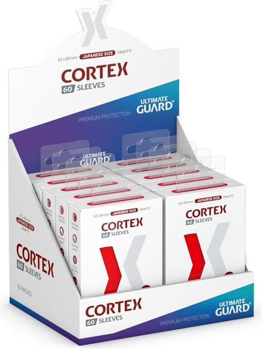 Ultimate Guard 60 pochettes Cortex Sleeves format japonais Rouge