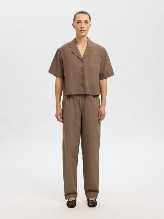 Actual product image Selected Femme Kurzarm Crop-Bluse (40)