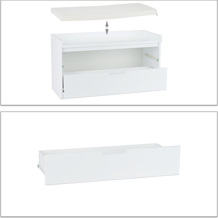 Immagine prodotto Relaxdays Panca con 2 scomparti (87 cm)