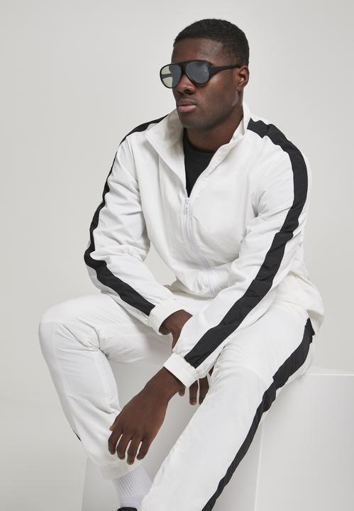Actual product image Urban Classics Striped Sleeve Crinkle Track Jacket (XXL)