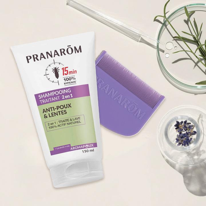Produktbild Pranarom AROMAPOUX - 2-IN-1 Behandlungsshampoo gegen Kopfläuse und Nissen (150 ml, Läuse Shampoo)