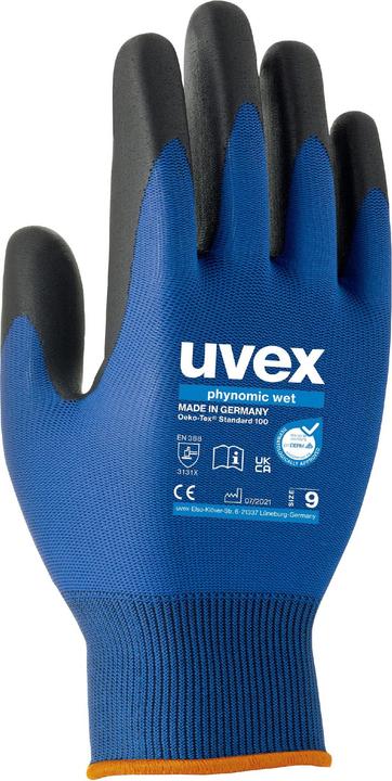 Uvex Safety uvex phynomic wet assembly glove, polyamide/elastane, aqua-polymer layer, EN 388: 3131 X (6)