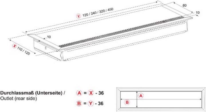 Actual product image Bachmann loop square (Cable hole, 12 cm)