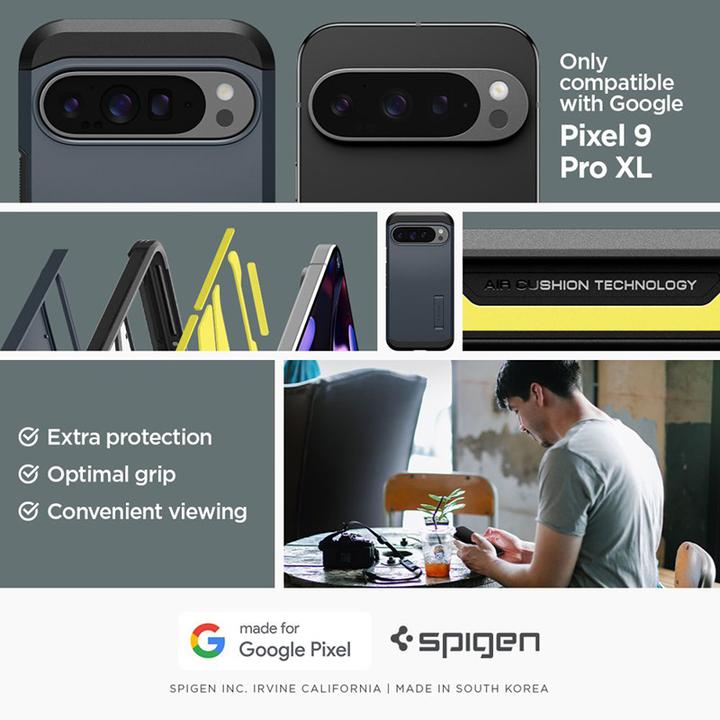 Image du produit Spigen Étui Tough Armor pour Google Pixel 9 Pro XL Metallic Slate (Google Pixel 9 Pro XL)