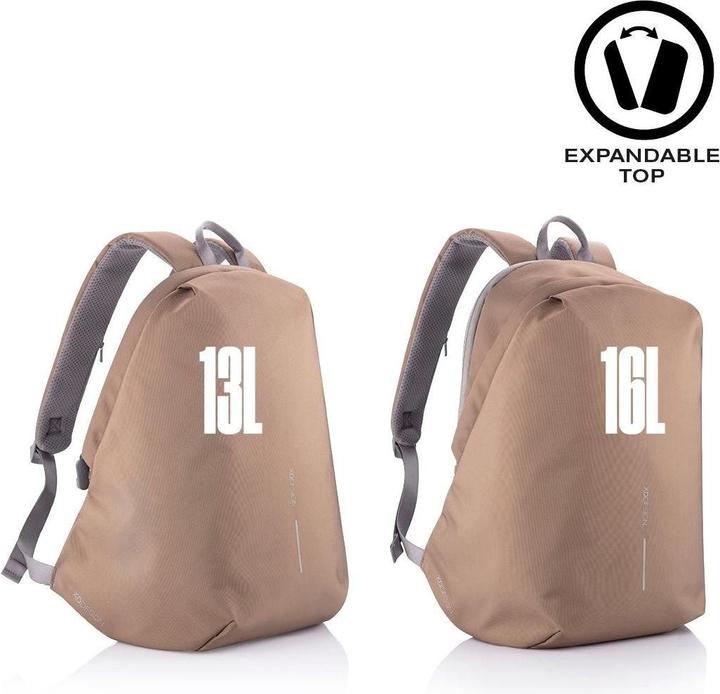 Immagine prodotto XD Design ZAINO ANTIFURTO BOBBY SOFT BROWN P/N: P705.796 (16 l)