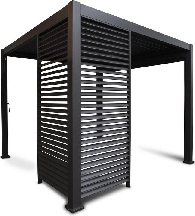 Leco Wand 93 cm zur Lamellenpergola DELUXE anthrazit (93 cm, 93 cm)