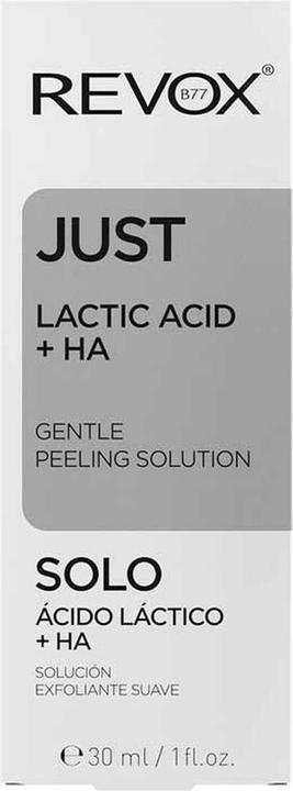 Actual product image Revoxb77 Just Lactic Acid + HA (Exfoliation, 30 ml)