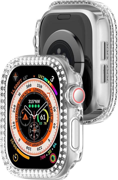 Actual product image Cover-Discount Apple Watch 10 - 42mm - Glitter rhinestone protective case