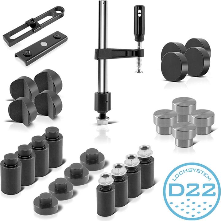 Stahlwerk Schweisstisch-Zubehör-Set für D22 Lochsystem